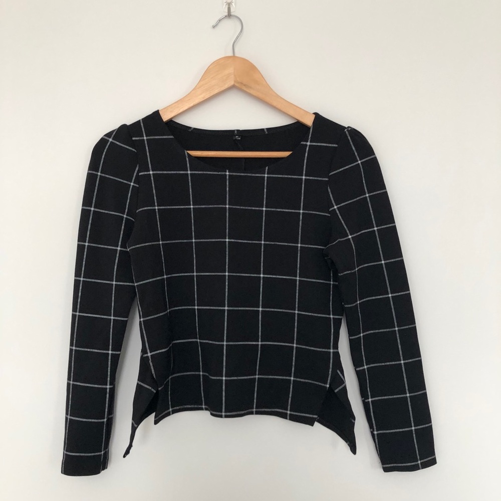 Black & White Square Top